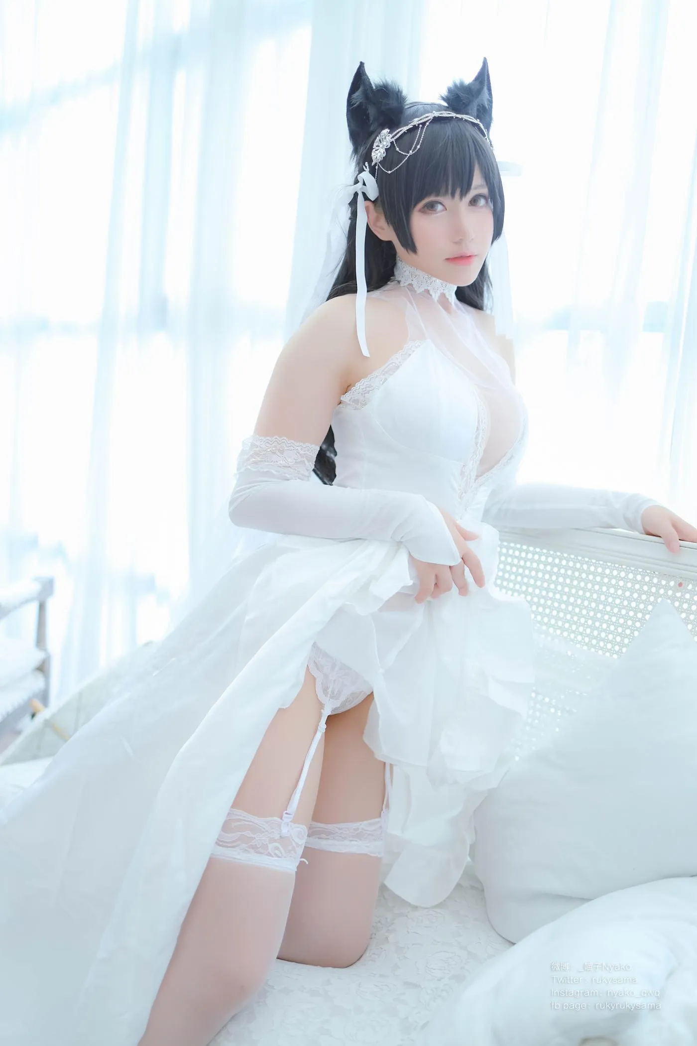 Nyako喵子 – NO.38 爱宕婚纱 [62P]插图